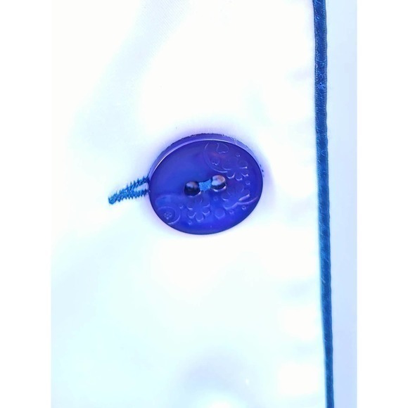 Vintage Raflen Red White‎ Blue Short Sleeve Shift Dress Jacket Set - Picture 2 of 8